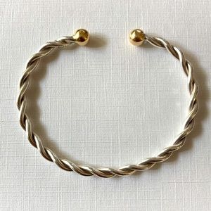 Eden Hand Arts Braided Cape Cod bracelet in Gold and Silver